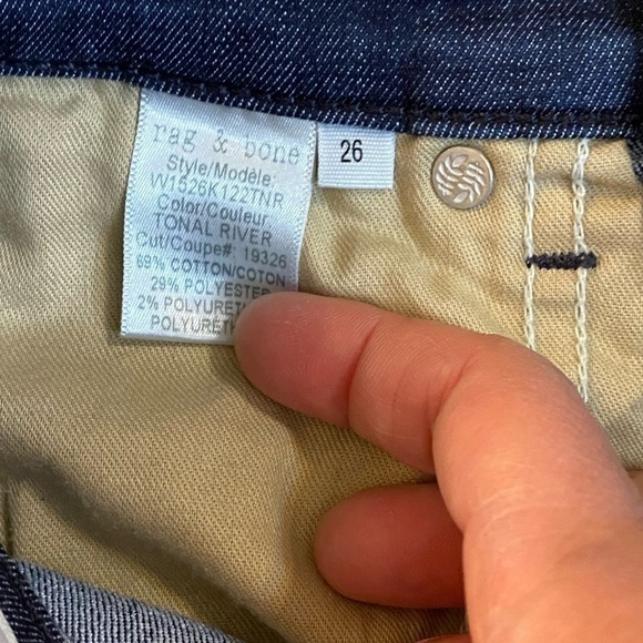 RAG & BONE Raw Hem Ankle Skinny Jeans - Picture 9 of 11